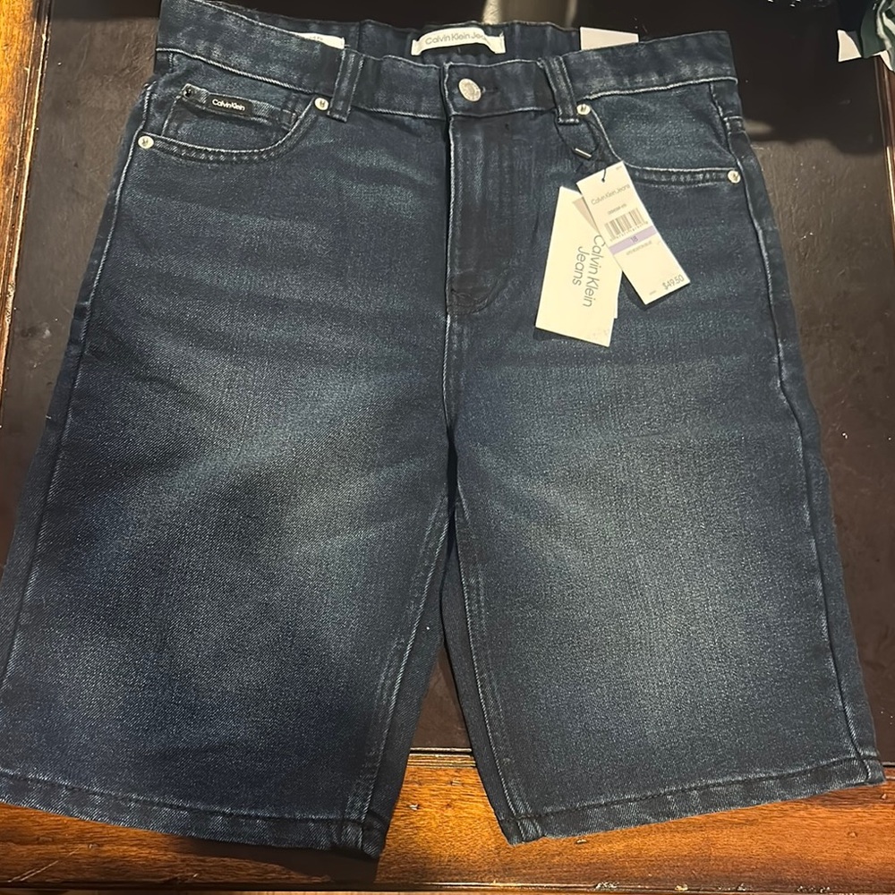 Calvin Klein Men's Blue Denim Shorts